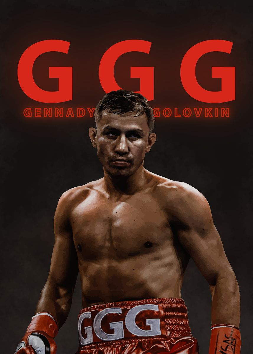 'GGG Gennady Golovkin' Poster, picture, metal print, paint by Bunja ...
