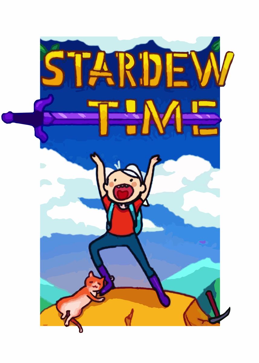 'Stardew Valley Time' Poster, picture, metal print, paint by Qiprut