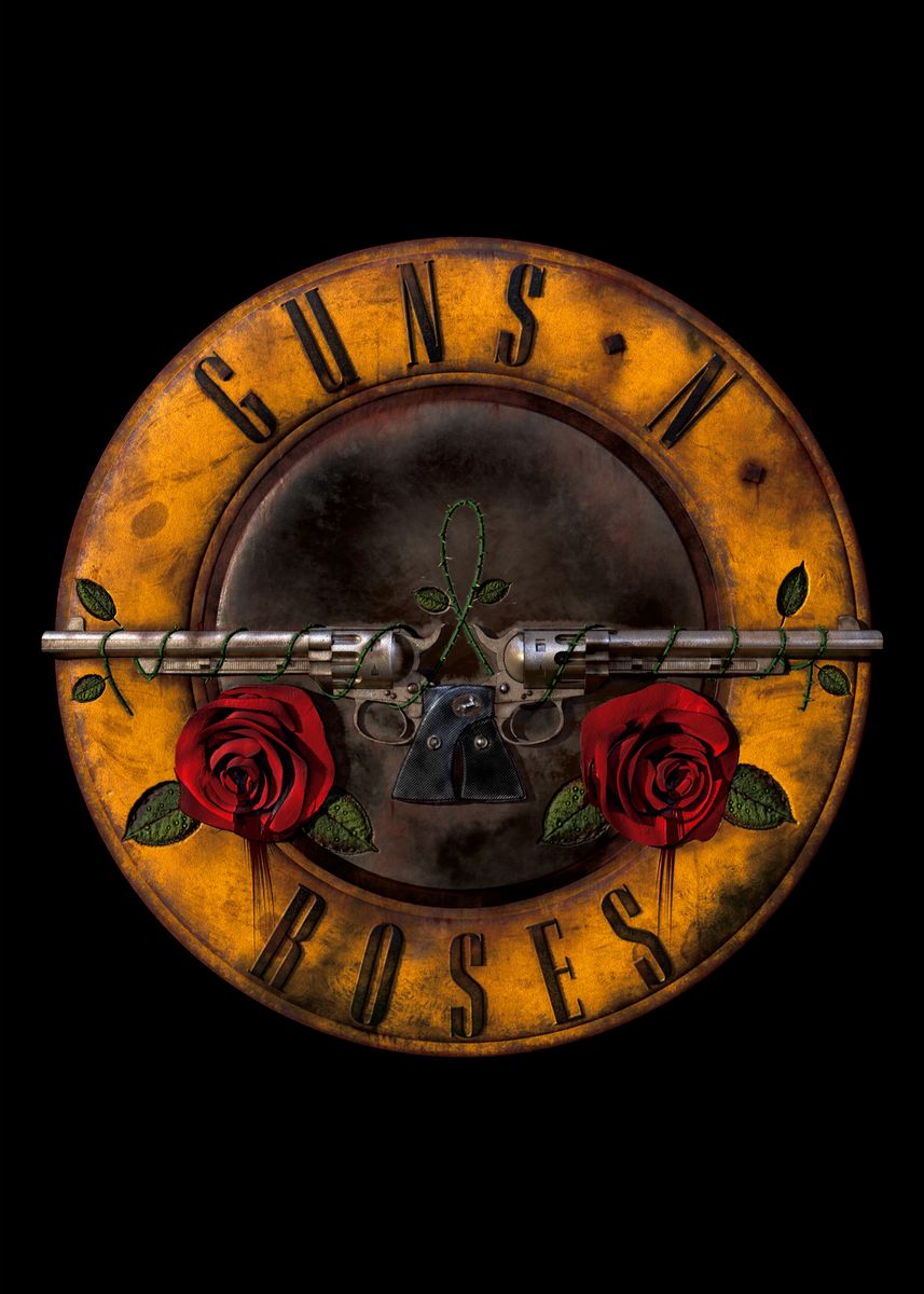 'Guns N' Roses Logo' Poster, picture, metal print, paint by Deni ...