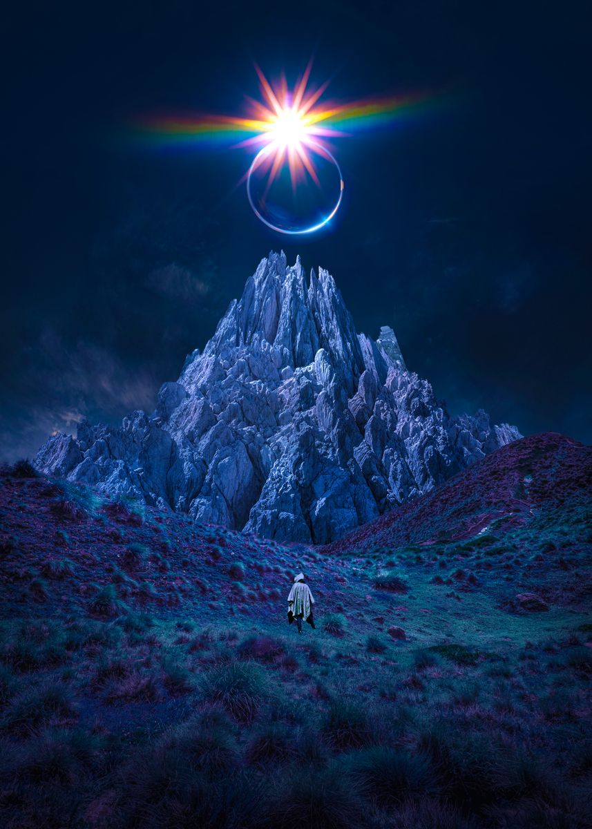 Omen Example Picture 'Aerial Omen' Poster, picture, metal print, paint by Lumi Fantasy ...