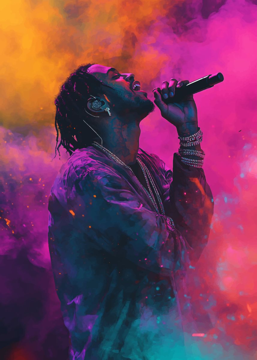 'Travis scott Rapper ' Poster, picture, metal print, paint by gooD ART ...