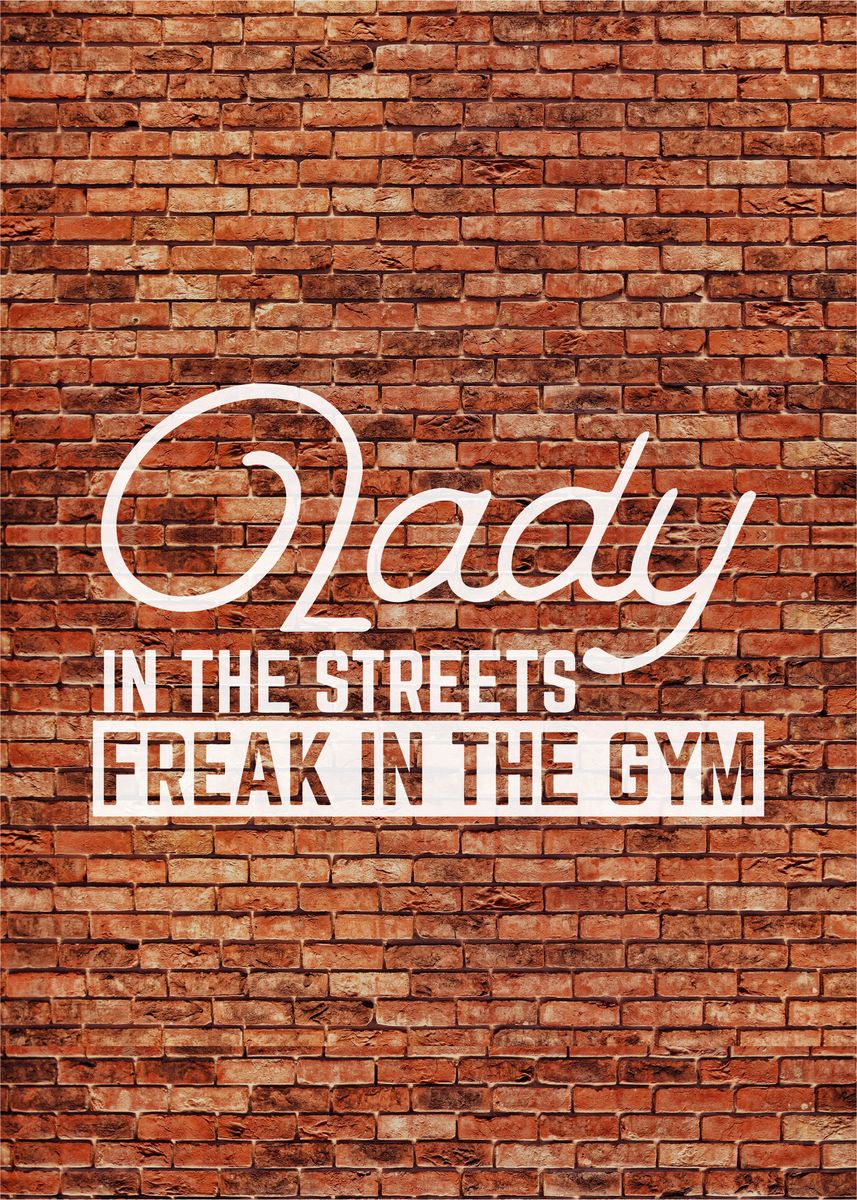 'Lady in the Streets' Poster, picture, metal print, paint by Displate