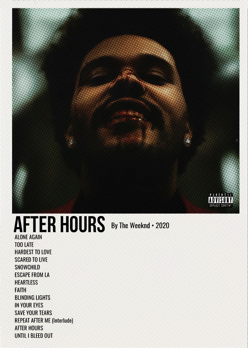 The Weeknd After Hours Reflective Cover outlet