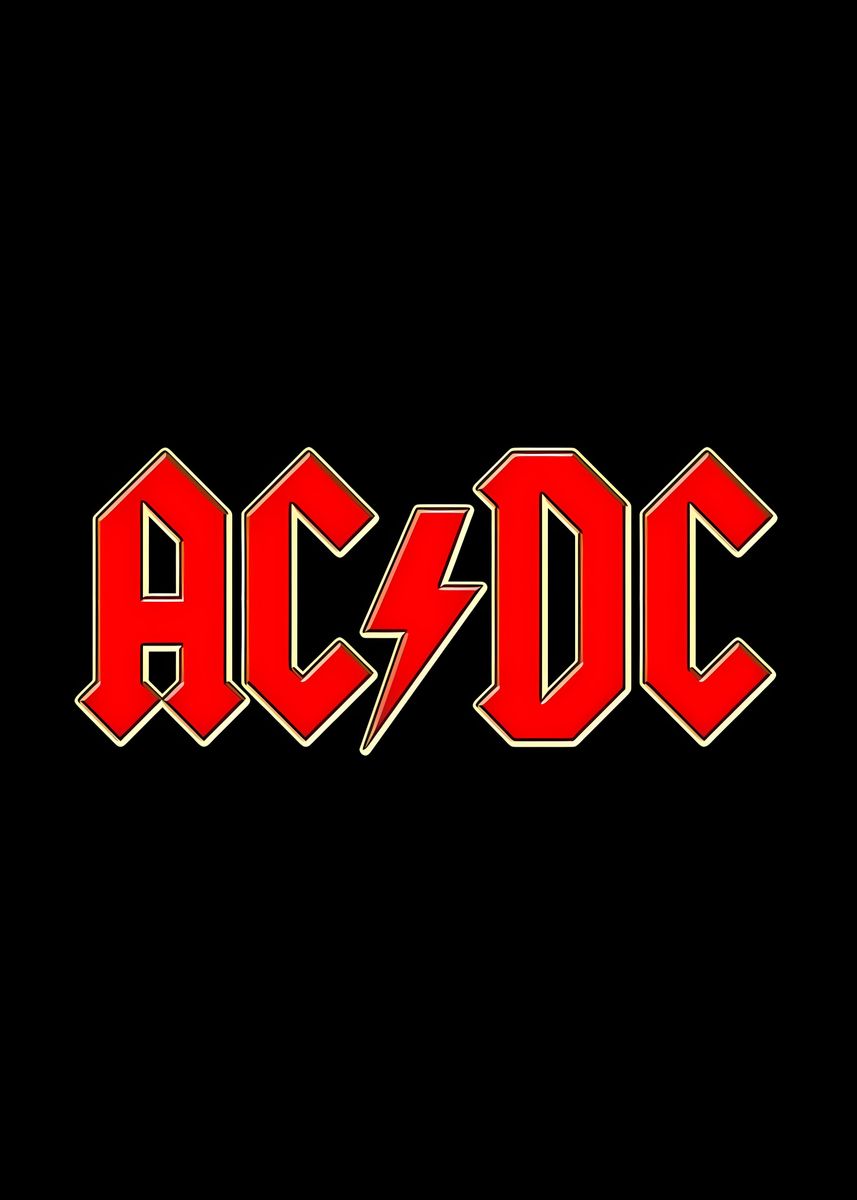 'AC/DC Logo' Poster, picture, metal print, paint by FADEN DUMAN | Displate