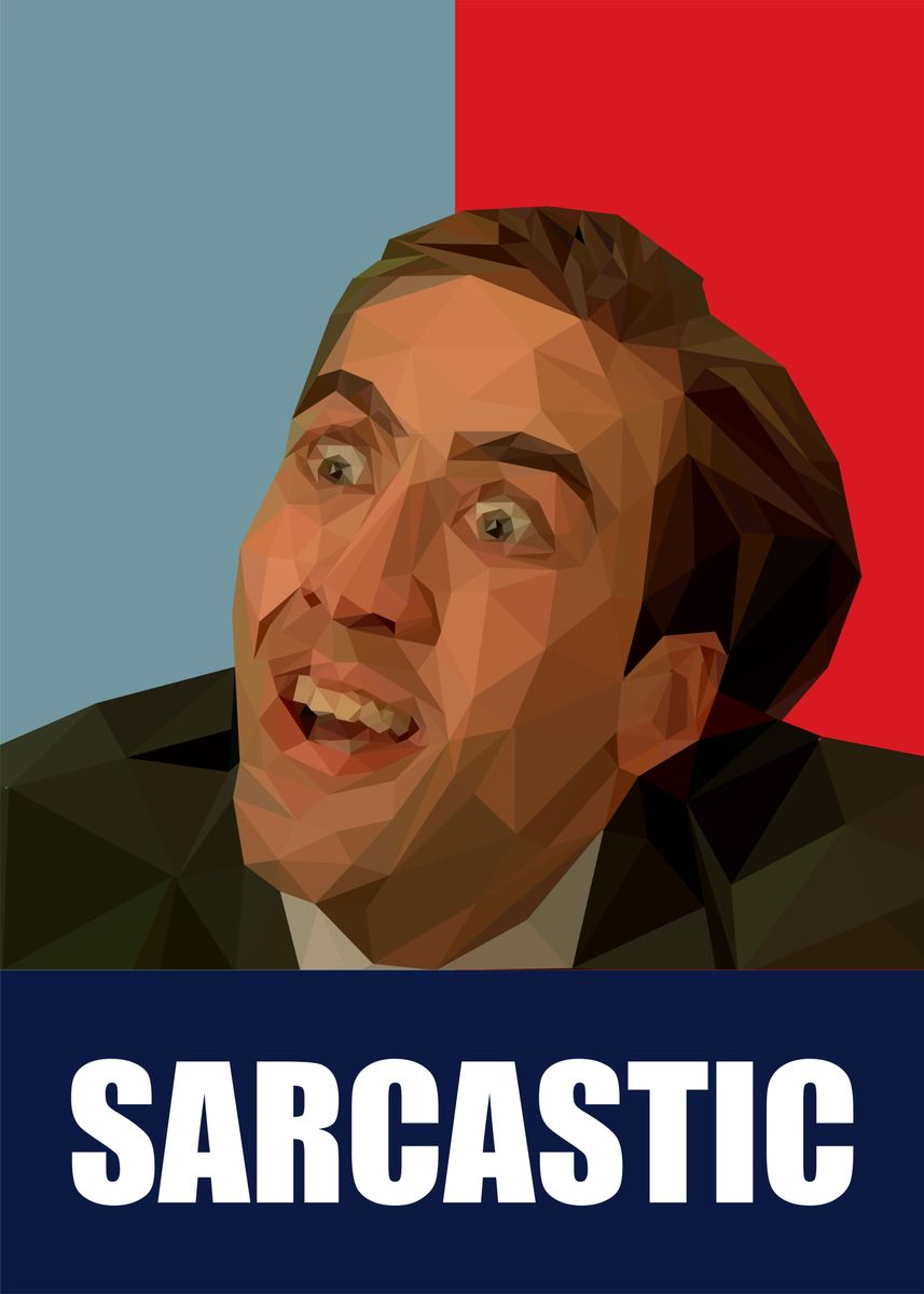 'Nicolas Cage Sarcastic Meme' Poster, picture, metal print, paint by ...