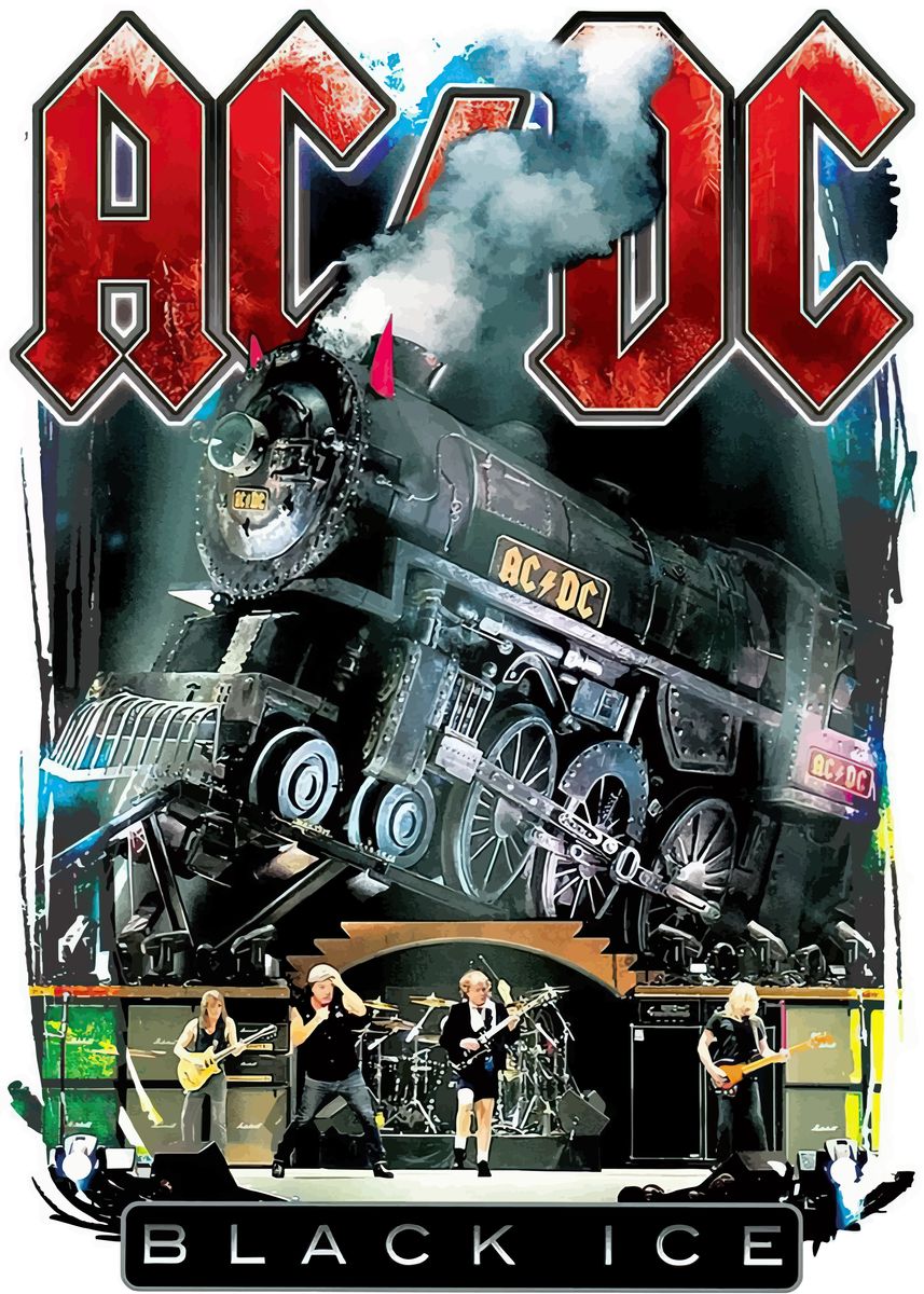 'acdc Black Ice Tour' Poster, picture, metal print, paint by hellena00 ...