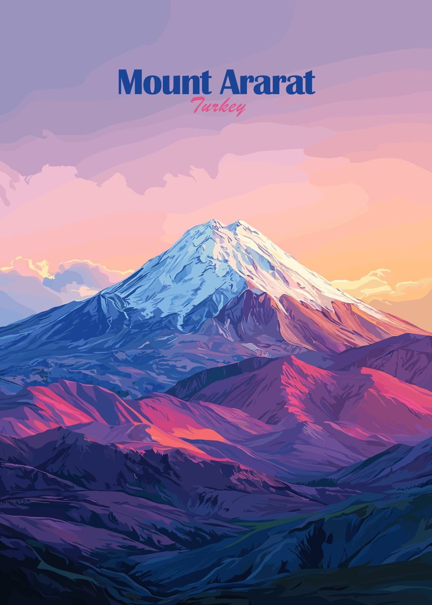 'Mount Ararat, Turkey' Poster, picture, metal print, paint by Mason ...