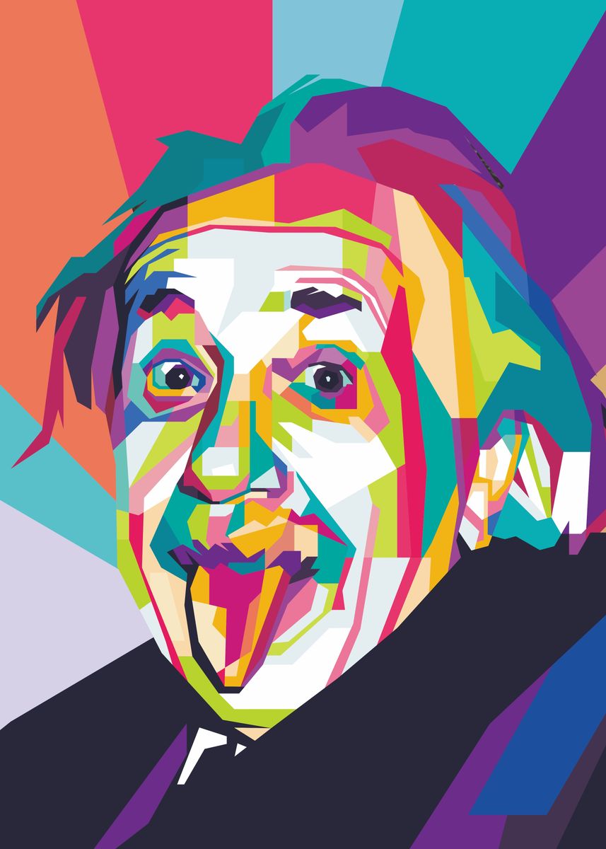 Einstein Pop Art Poster Picture Metal Print Paint By Muhammad einstein pop art poster picture metal print paint by muhammad