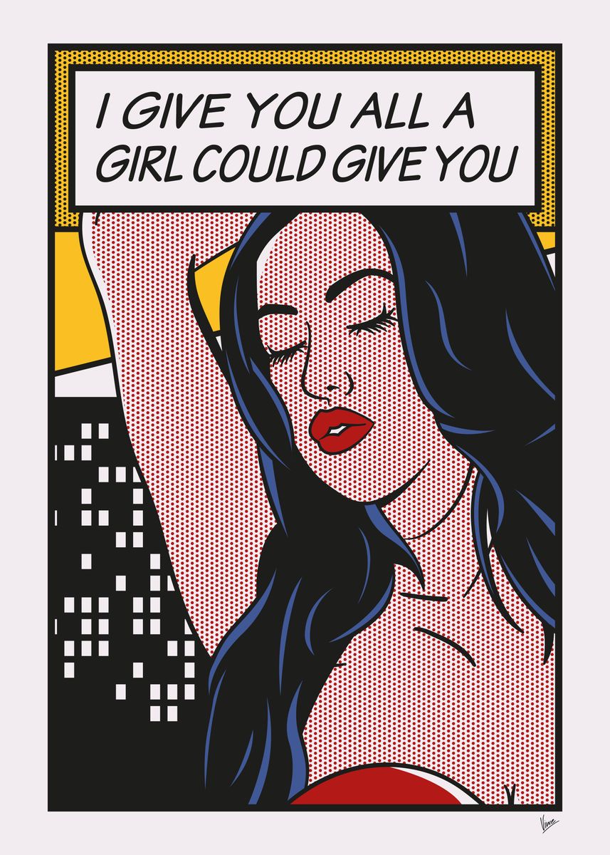 'No052 Breanne Benson' Poster, picture, metal print, paint by Chungkong