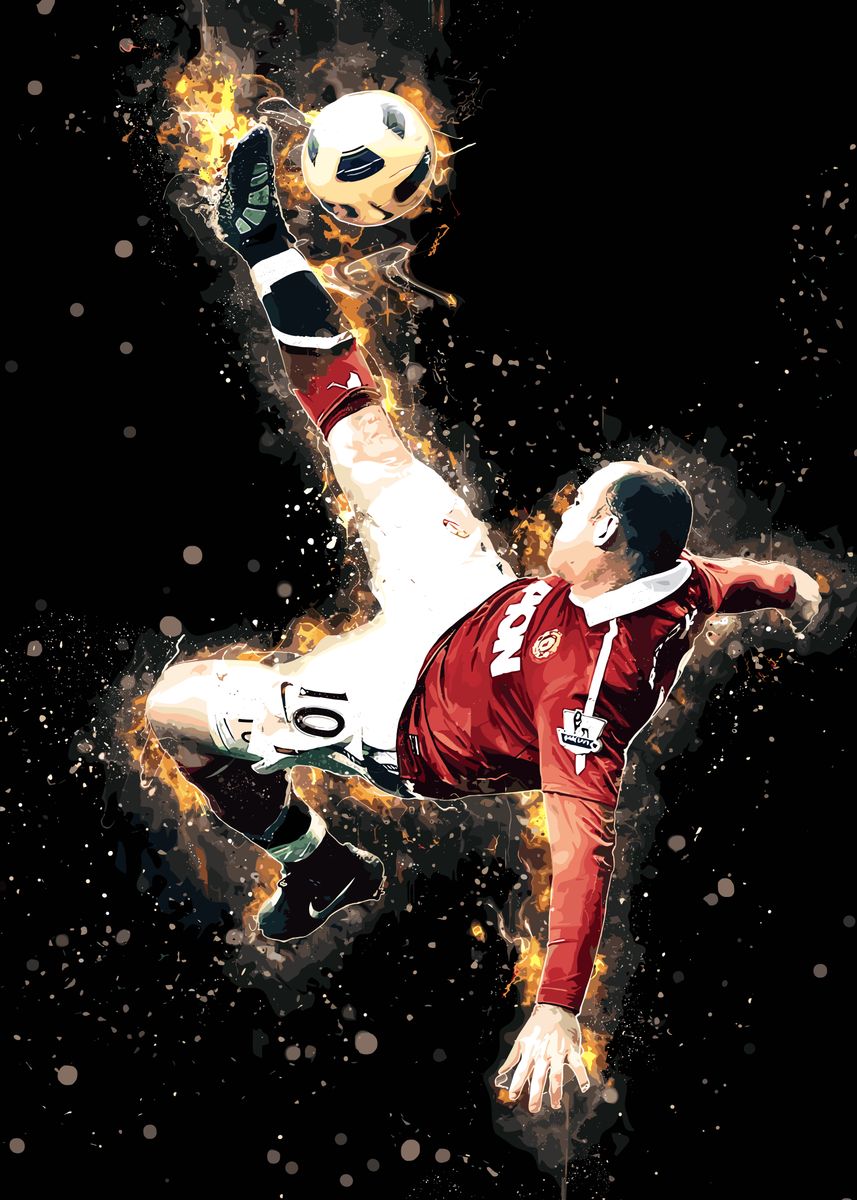Affiche Citation Wayne Rooney - Soccer Star - Format 20x30 Cm - NEUVE - Collection Sport
