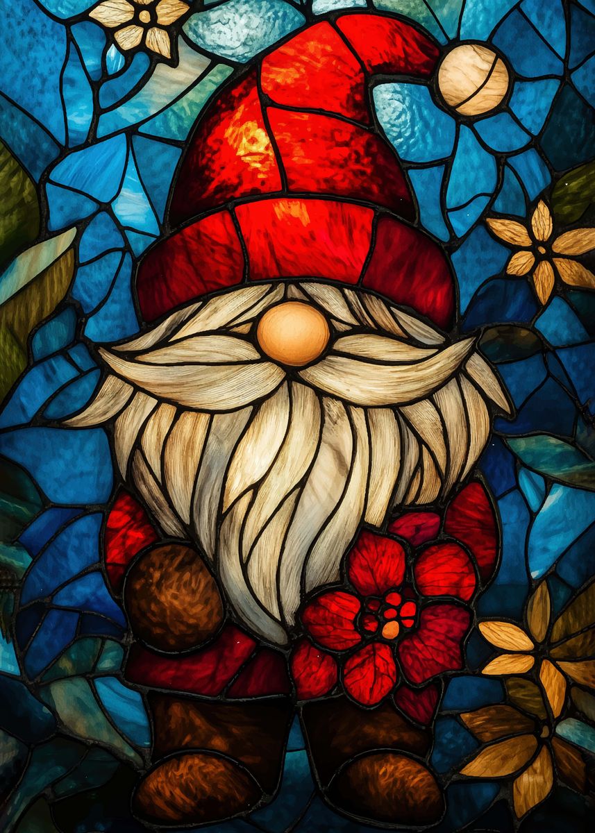 Stained cheapest Glass Gnome