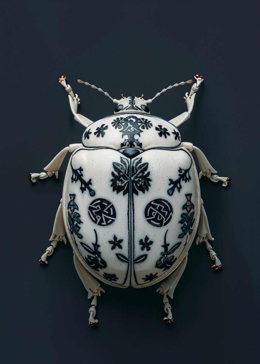 'Ornate Beetle Sculpture' Poster, picture, metal print, paint by ...