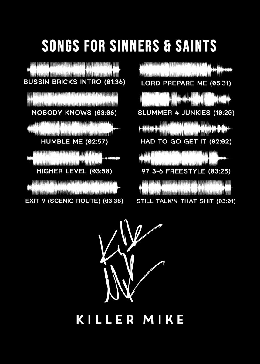 'Killer Mike' Poster, picture, metal print, paint by KI RU | Displate