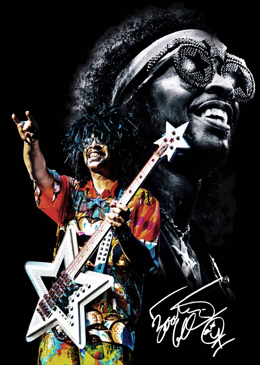 'Bootsy Legend' Poster, picture, metal print, paint by Rose Art | Displate