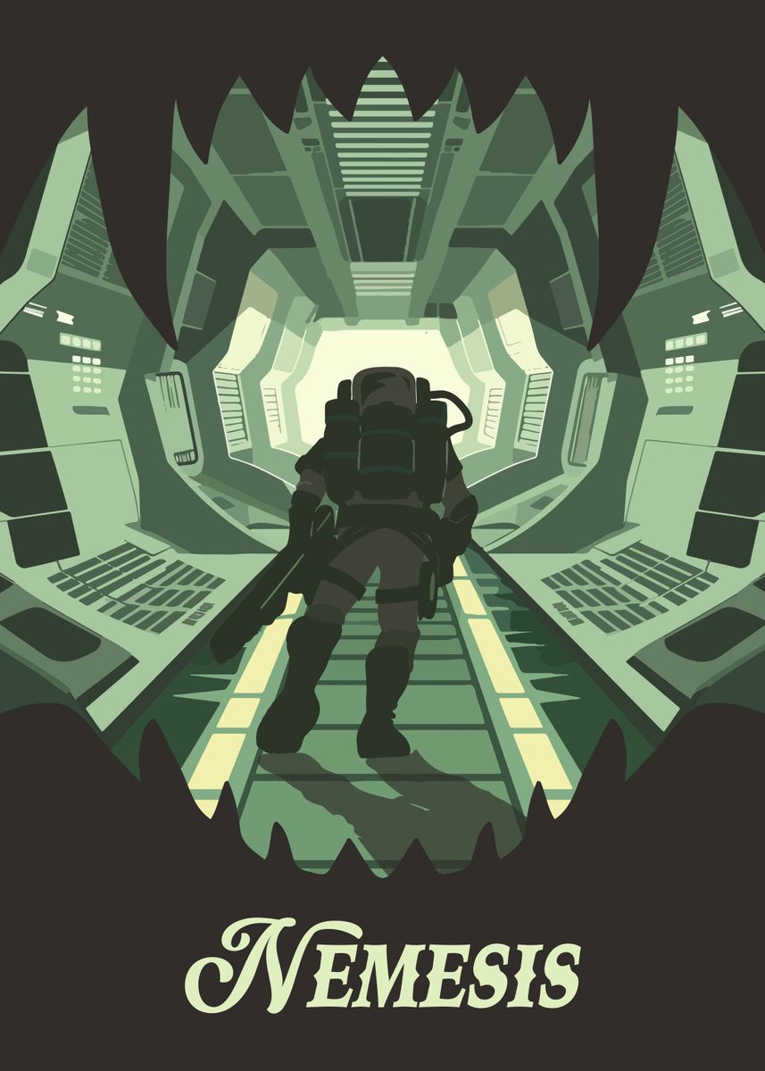 Nemesis Board Game Inspired Illustration Poster Poster Picture nemesis-board-game-inspired-illustration-poster-poster-picture