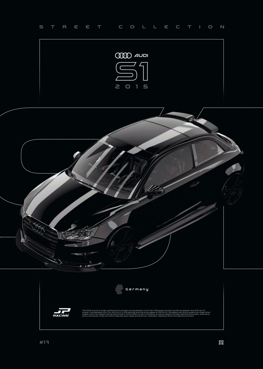 'Audi S1 Street Collection' Poster, picture, metal print, paint by ...