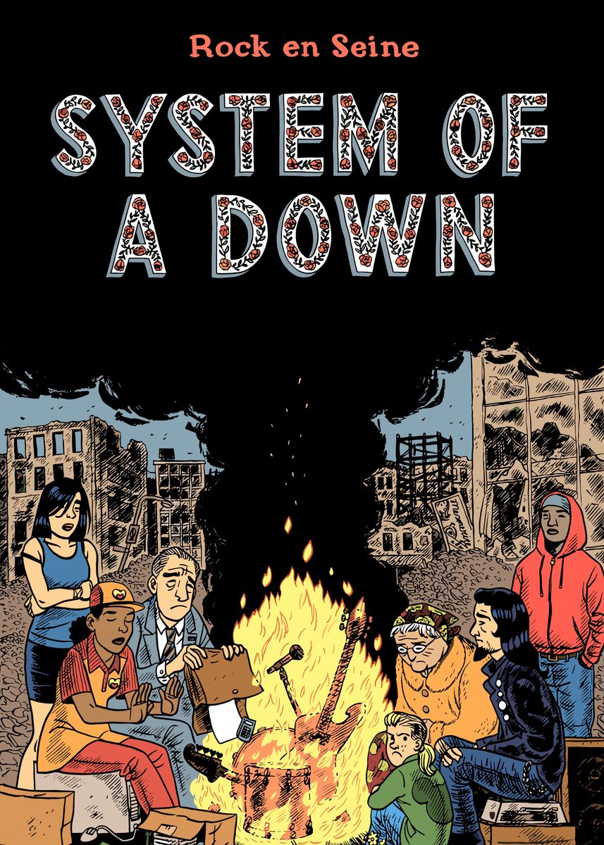 System of a Down Concert outlet Poster By Maxxer Los Angeles