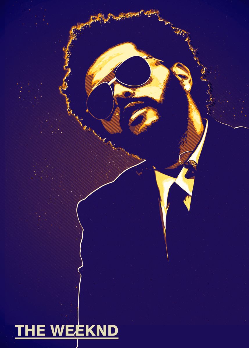 'The Weeknd Portrait' Poster, picture, metal print, paint by maxmoen ...