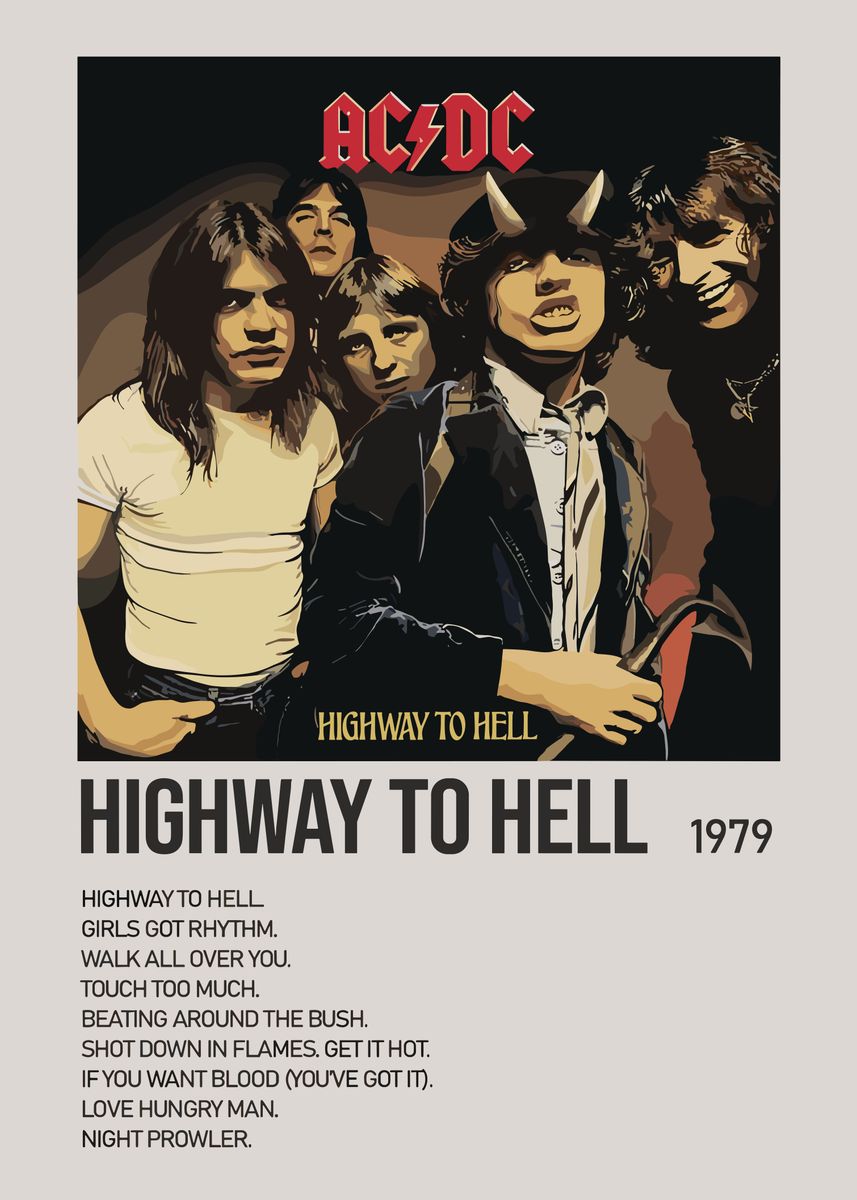 'AC/DC' Poster, picture, metal print, paint by jhon eric | Displate