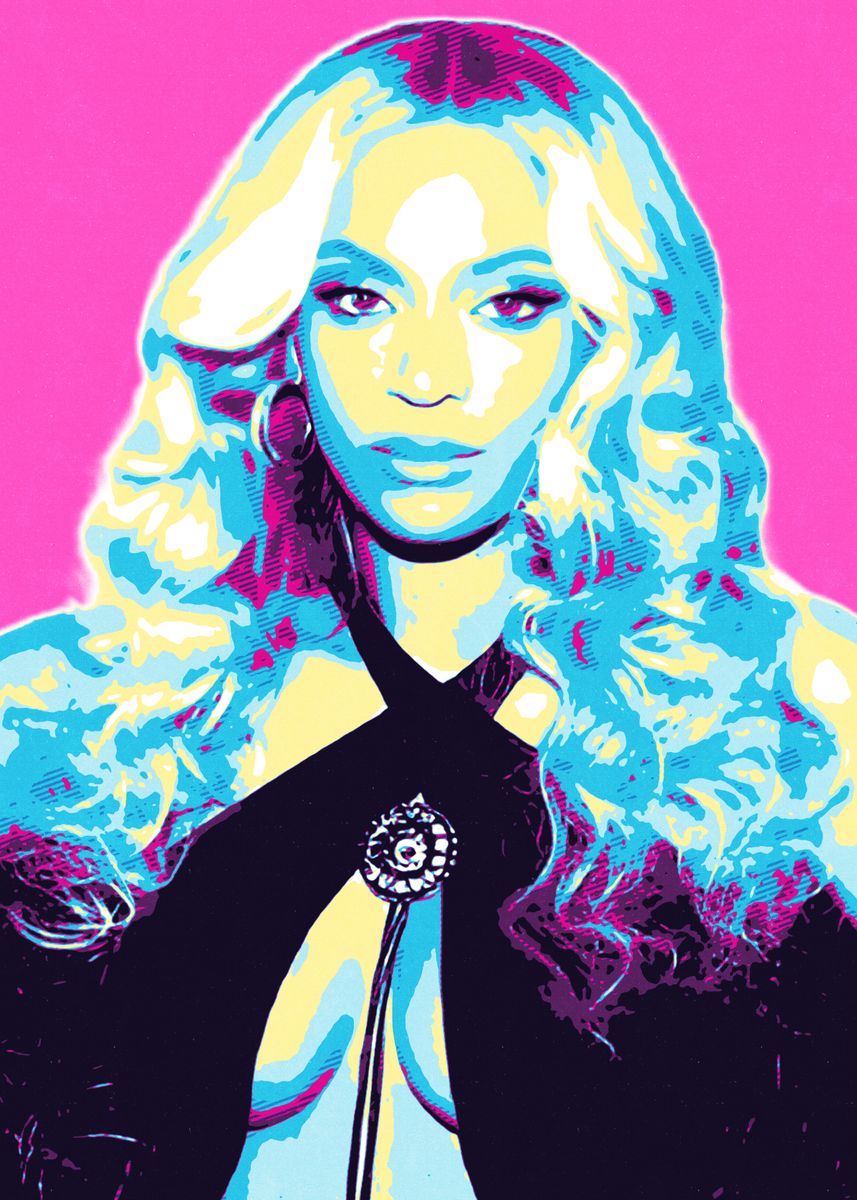 'Beyoncé Retro Style' Poster, picture, metal print, paint by Papa Giana ...