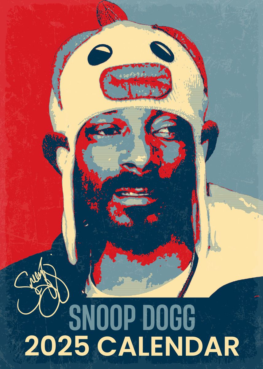 'Snoop Dogg 2025 Calendar' Poster, picture, metal print, paint by wise 'Snoop Dogg 2025 Calendar' Poster, picture, metal print, paint by wise