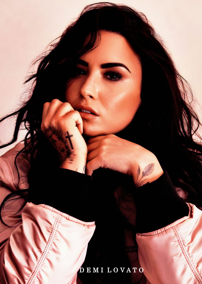 'Demi Lovato ' Poster, picture, metal print, paint by Rose Art Displate — free download