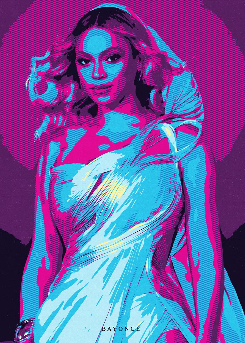 'Beyonce Pop Art' Poster, picture, metal print, paint by Rose Art ...
