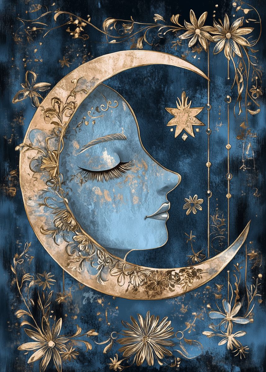moon-goddess-art-print-poster-picture-metal-print-paint-by