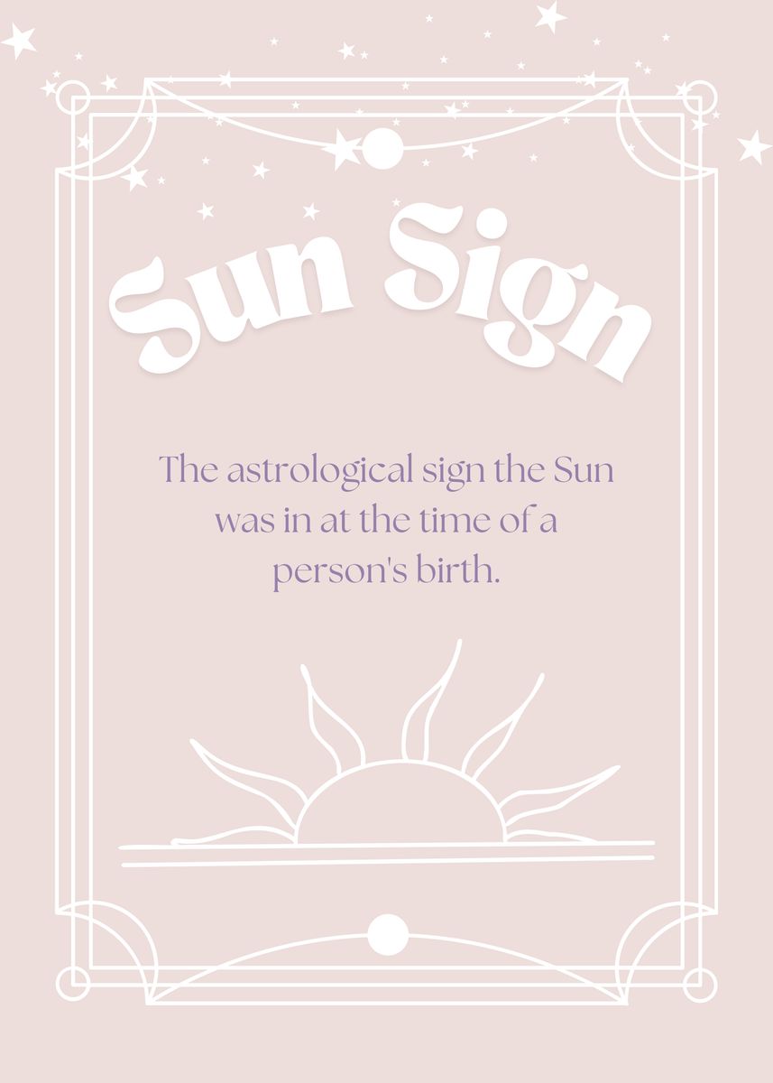 'Sun Sign Astrology' Poster, picture, metal print, paint by Shayblue ...