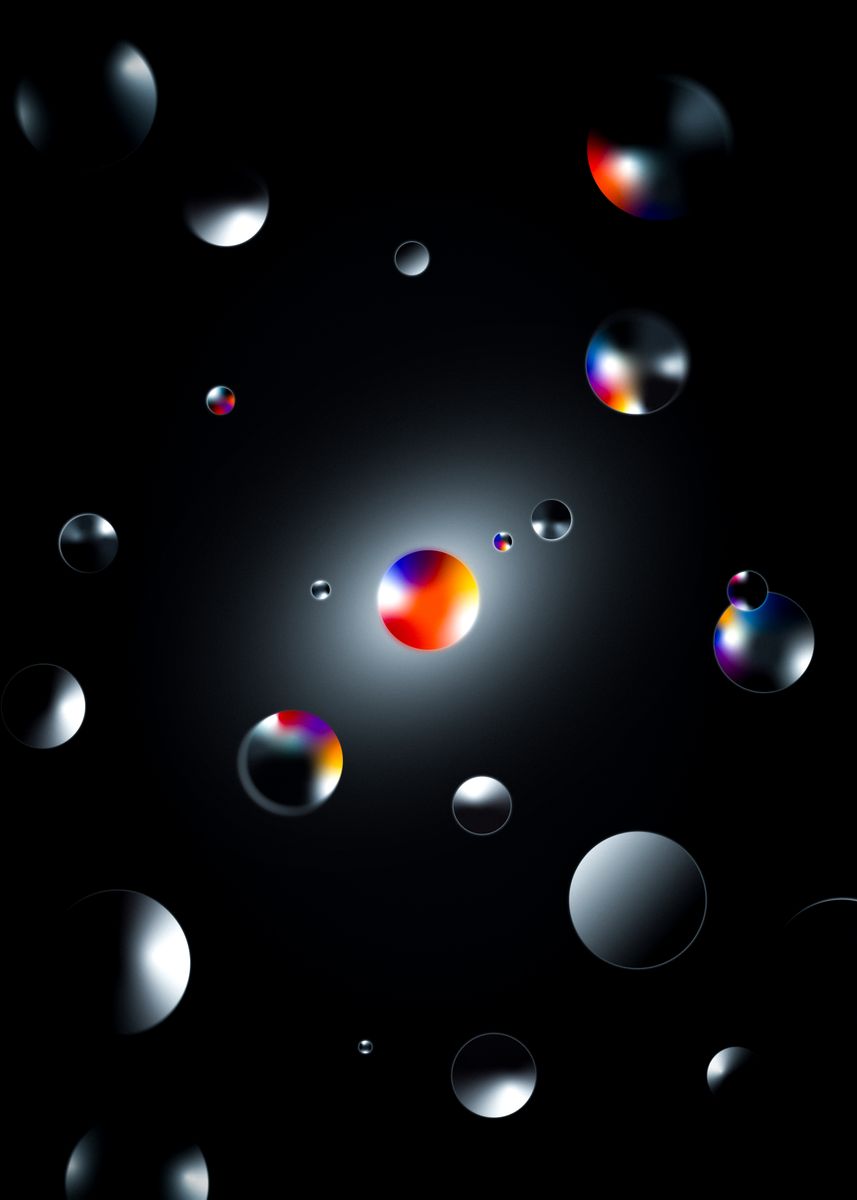 'Abstract Sphere Art' Poster, picture, metal print, paint by Jaymorales ...