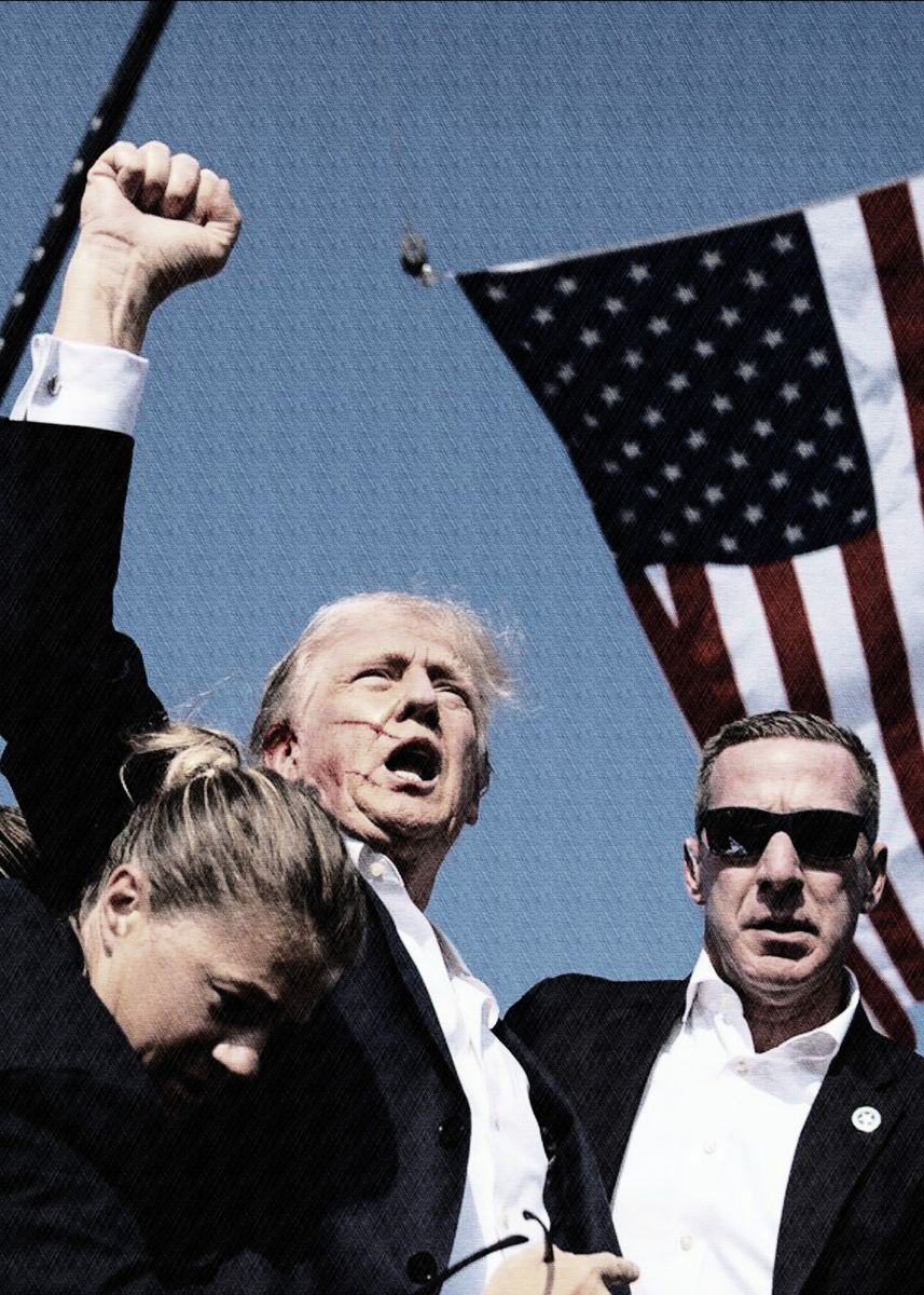 'Trump Rally Photo' Poster, picture, metal print, paint by Brexmore ...