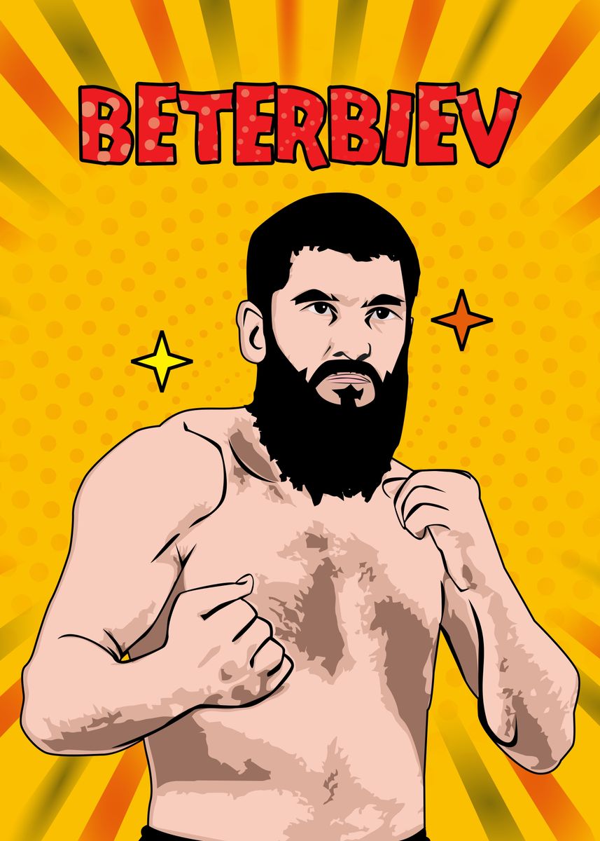'Beterbiev Boxing Comic Style' Poster, picture, metal print, paint by ...