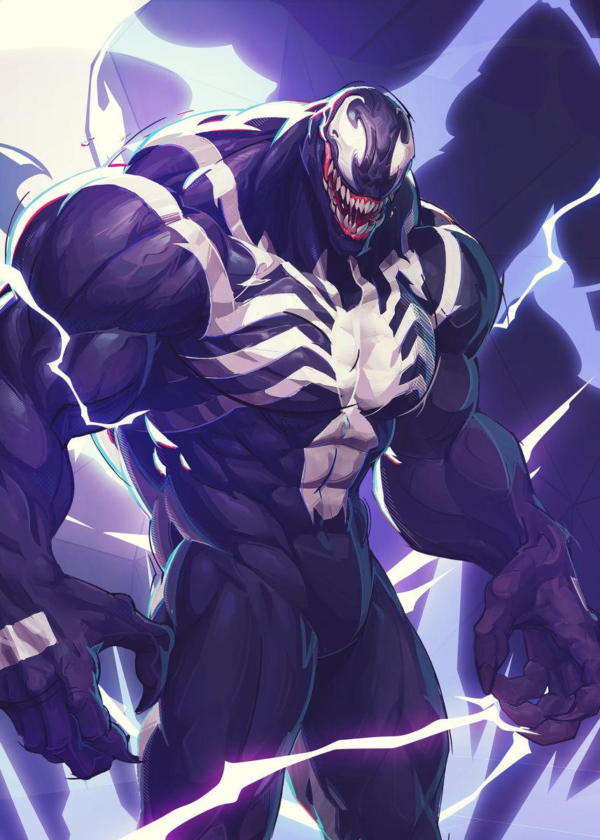 'Rivals Venom' Poster, picture, metal print, paint by Marvel | Displate