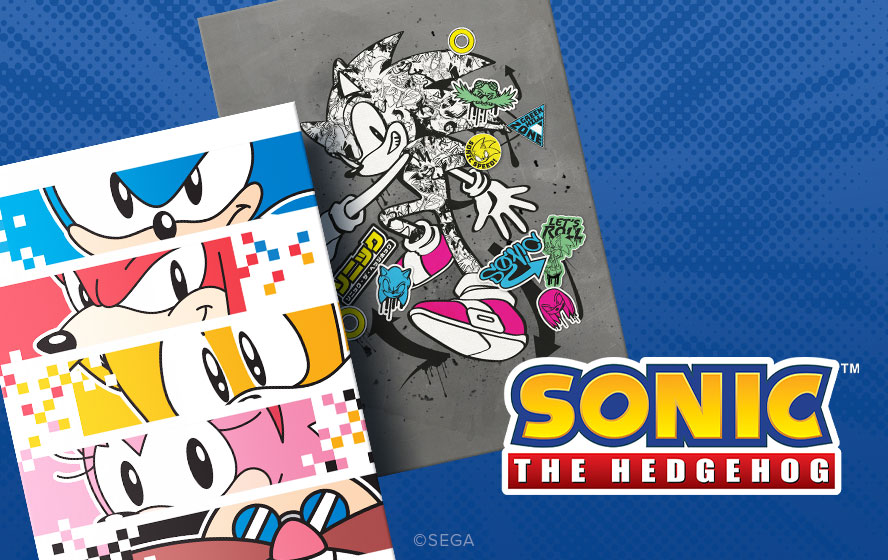 Paint your walls blue with new Sonic Displates!