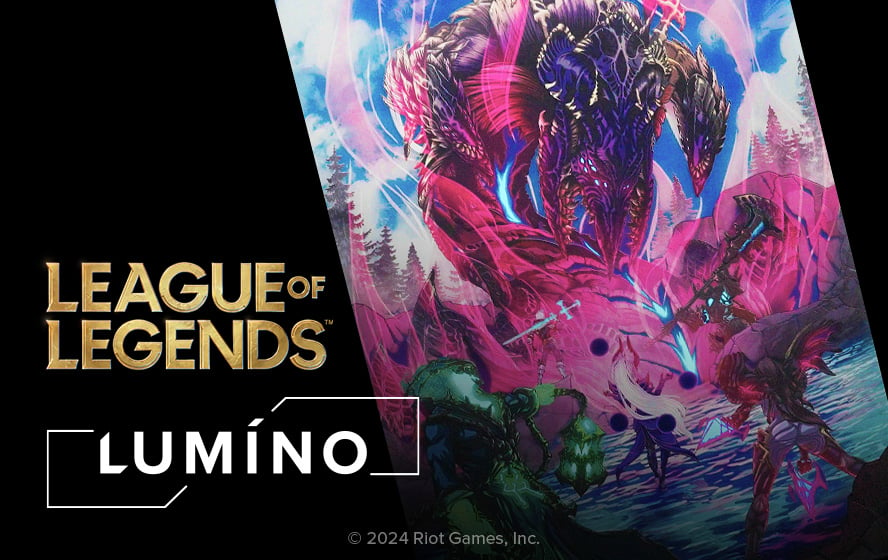 Lumino premiere: League of Legends art now in OLED