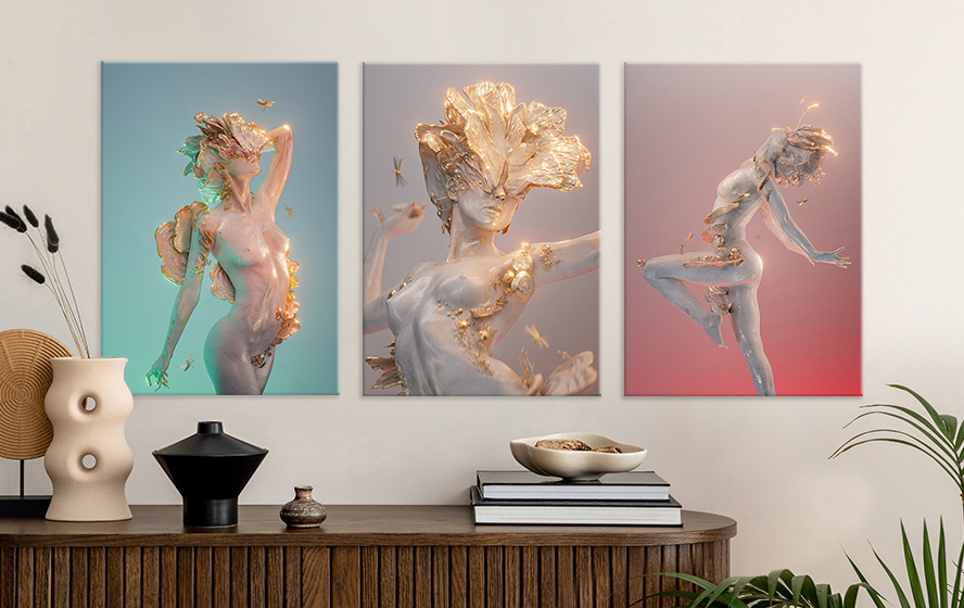 Explore the new 3D sculptures by Adam Spizak