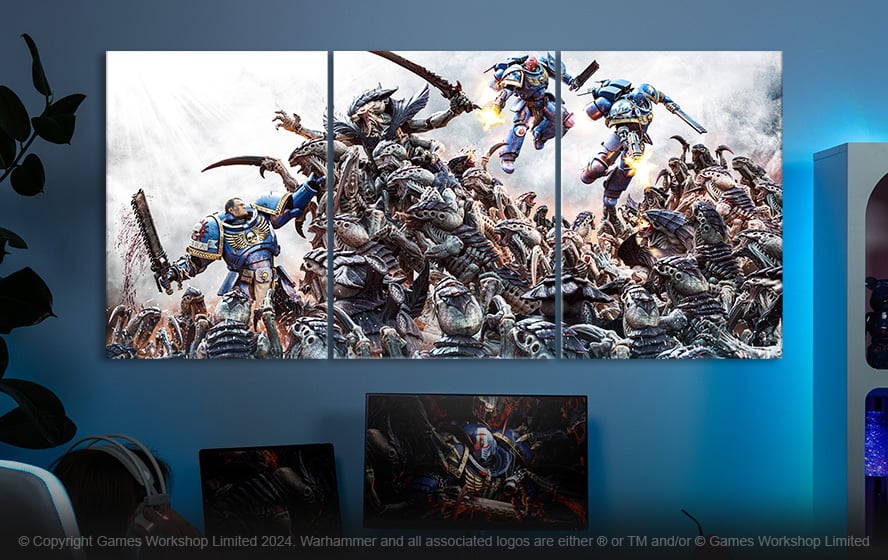 Arm your walls with epic Warhammer art!