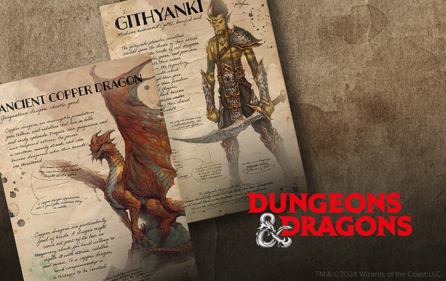 Your own Dungeons & Dragons bestiary on metal!