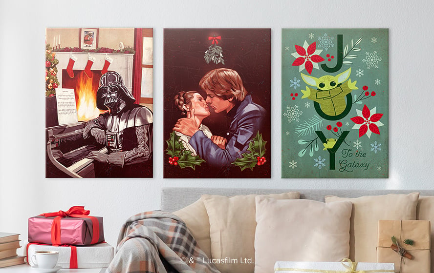 Galactic joy: holiday-ready STAR WARS™ art!